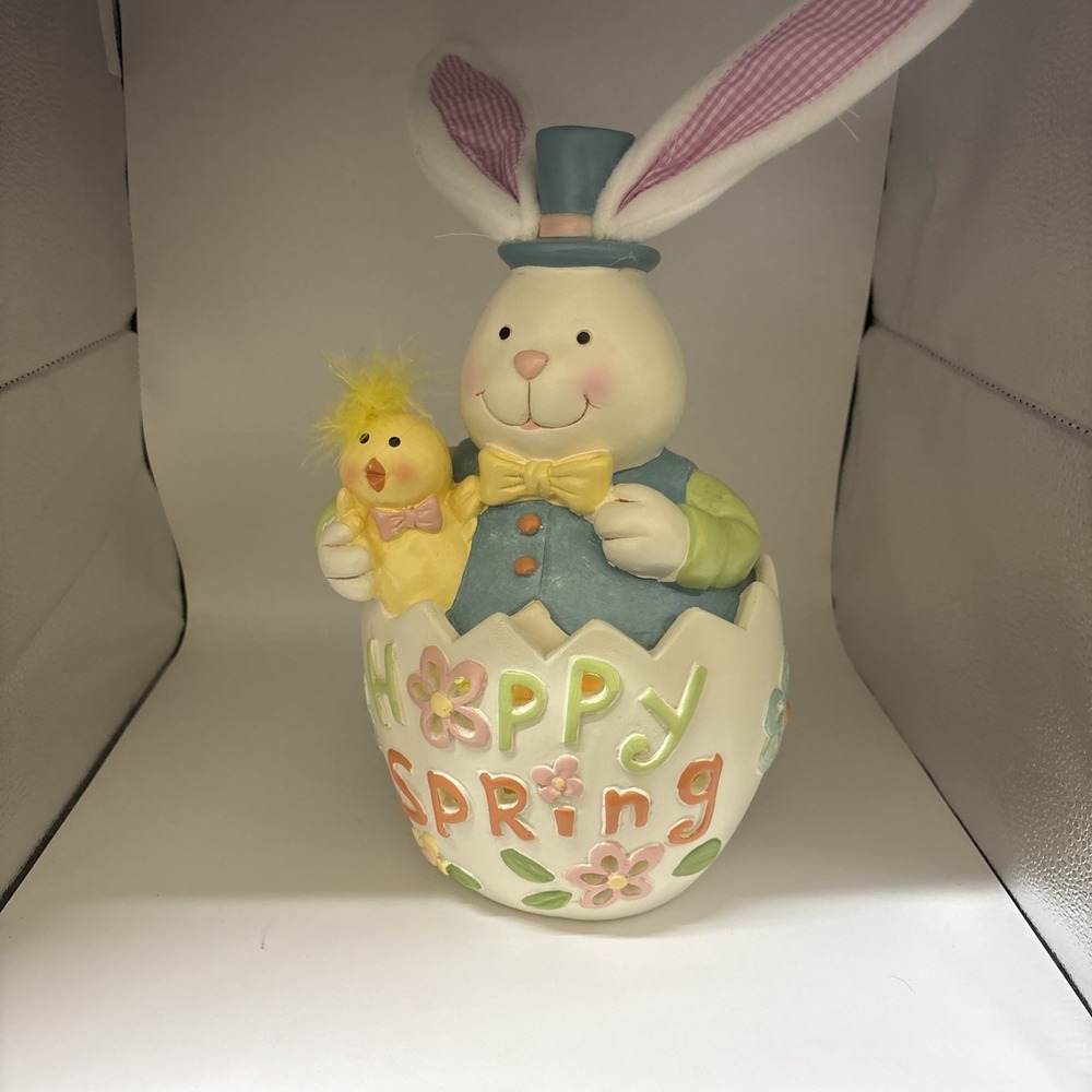 Cracker Barrel~Light Up Bunny & Chick~Color Changing Easter Decor~Happy Spring